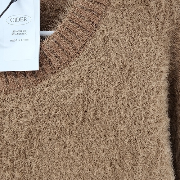 Cider Women's Brown Crewneck Sweater - L - Picture 5 of 6